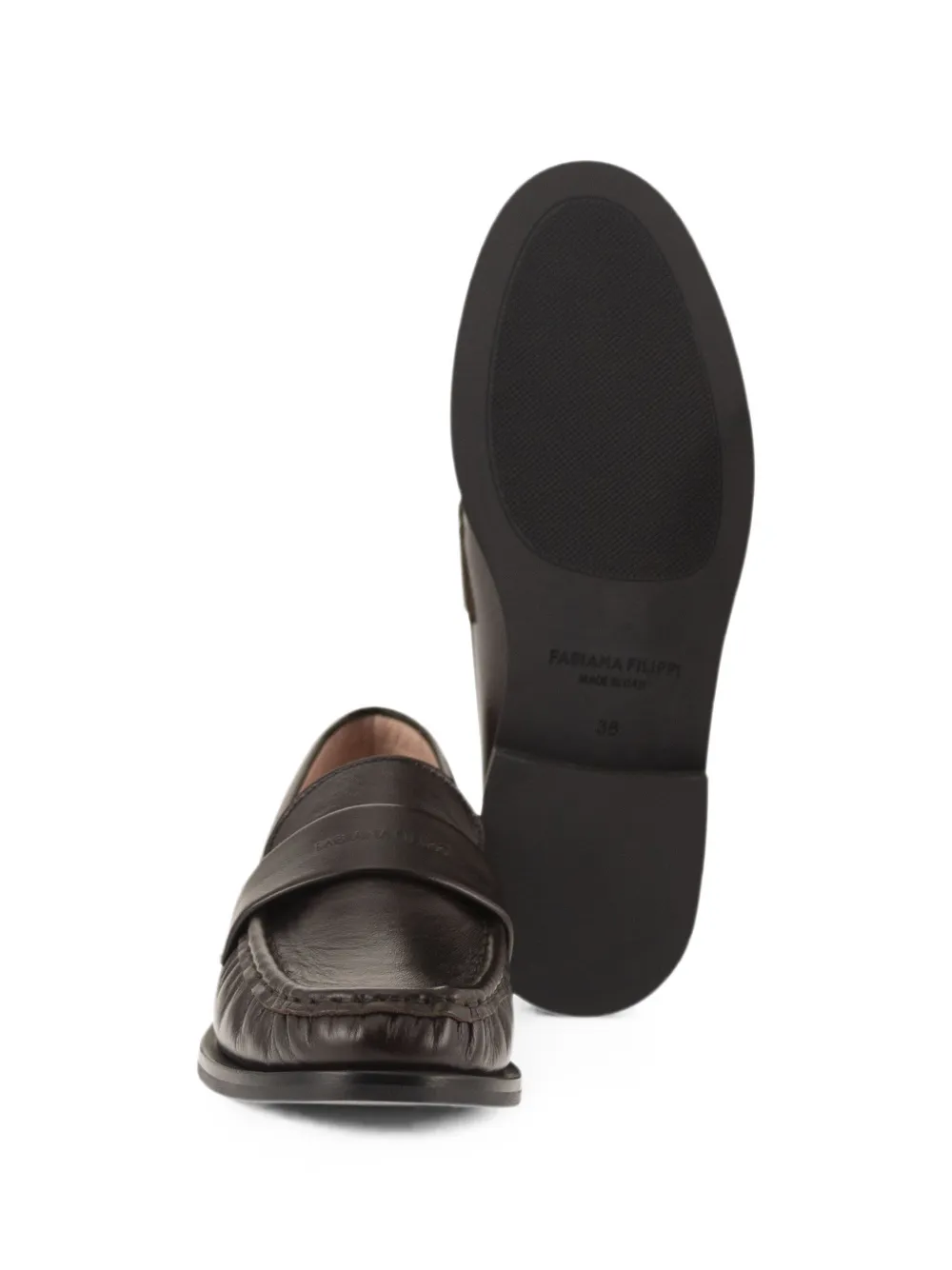 Fabiana Filippi leather loafers Bruin