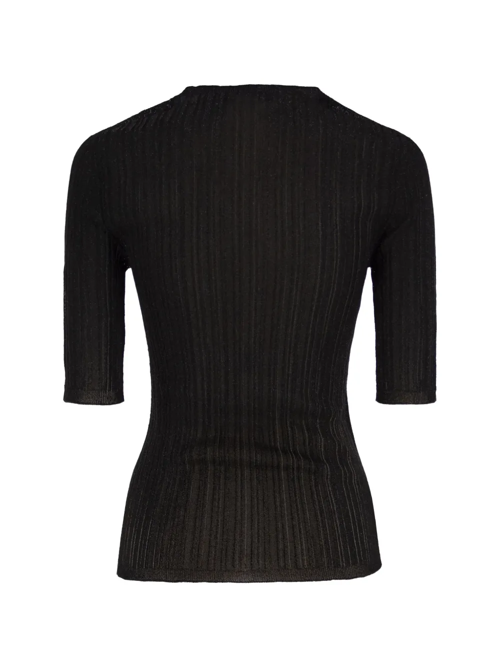 Fabiana Filippi Ribgebreid T-shirt Blauw