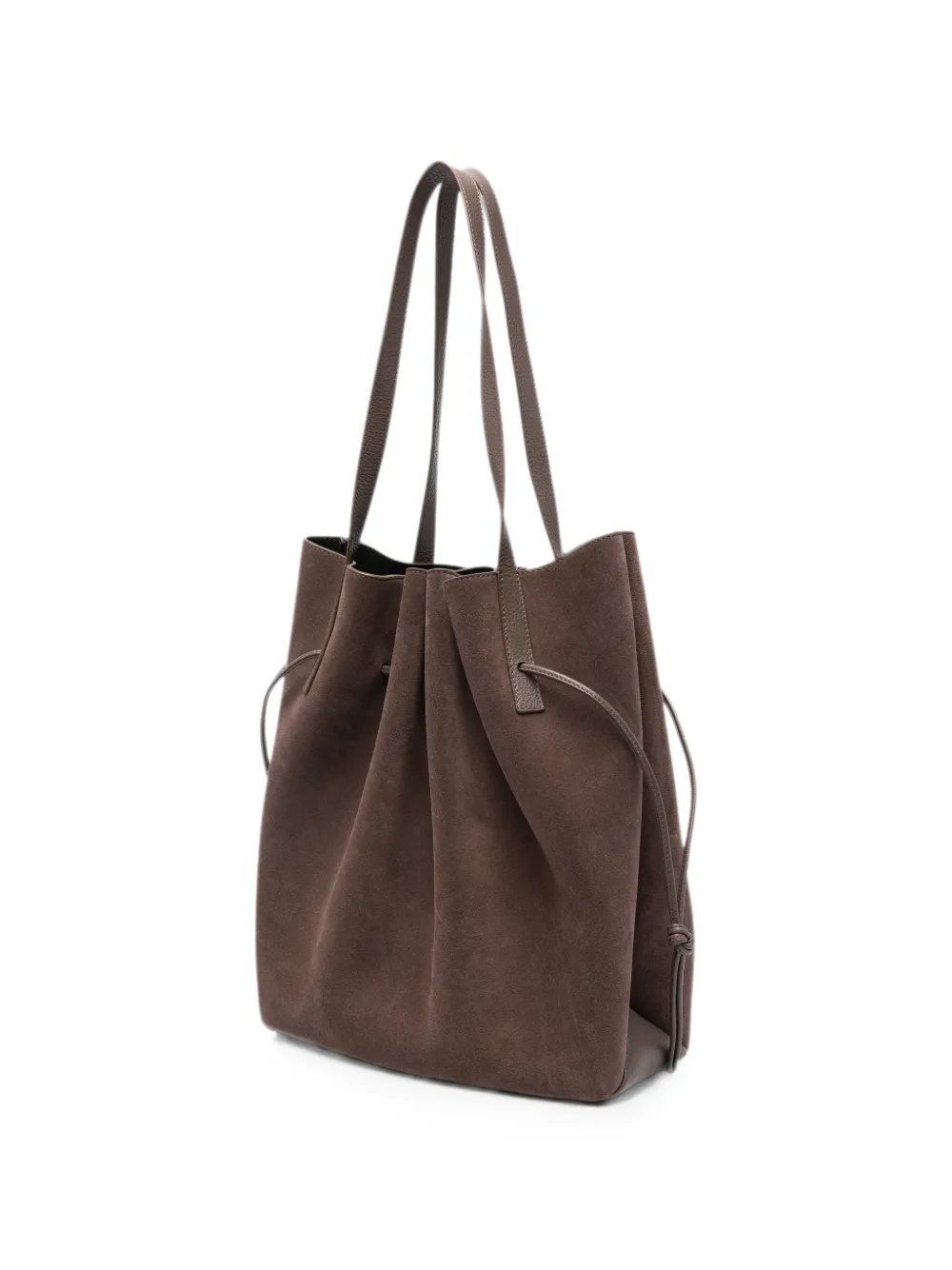 Yuzefi Scallop shopper met trekkoord Bruin