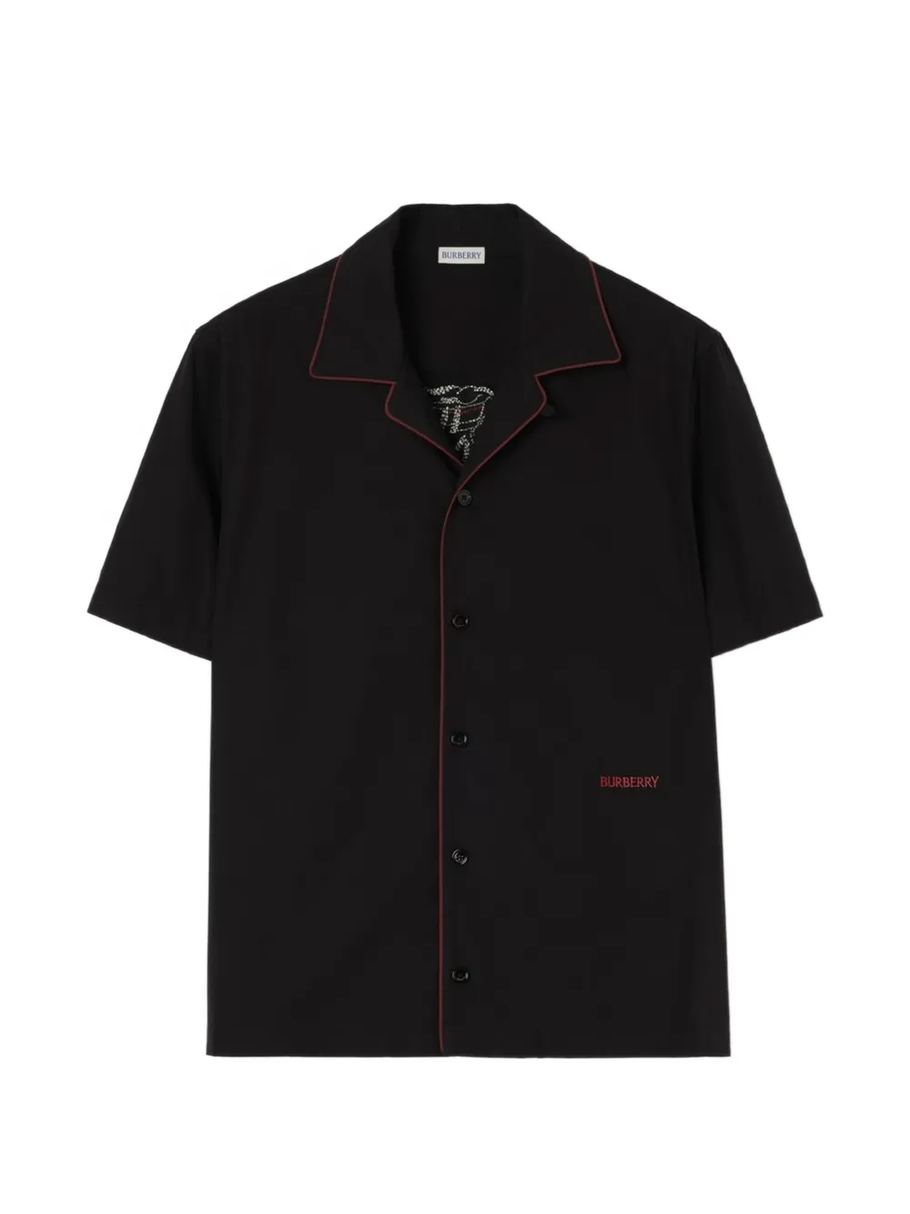 Burberry Ruimvallend Knight Heart overhemd Zwart