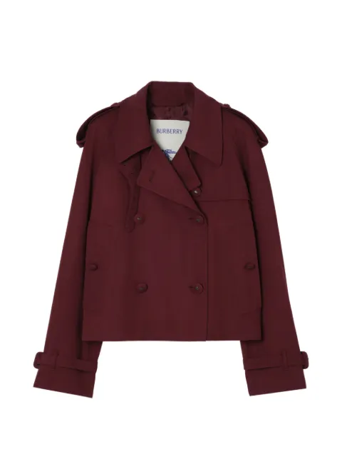 Burberry cropped wool Mayfair trench jacket