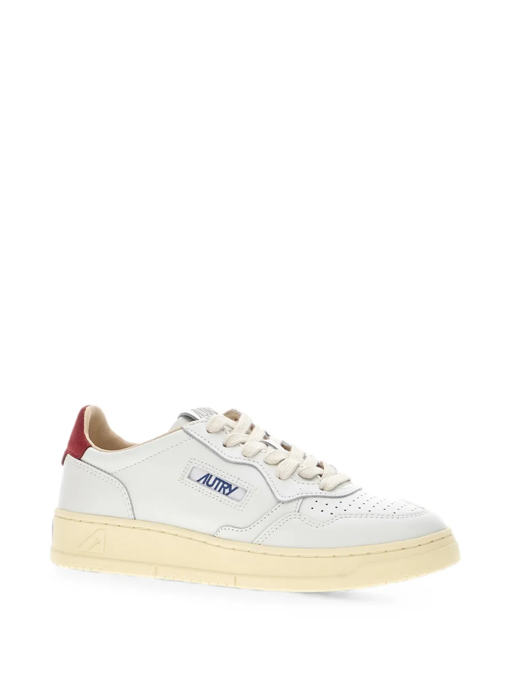 Autry Medalist perforated low-top sneakers Wit