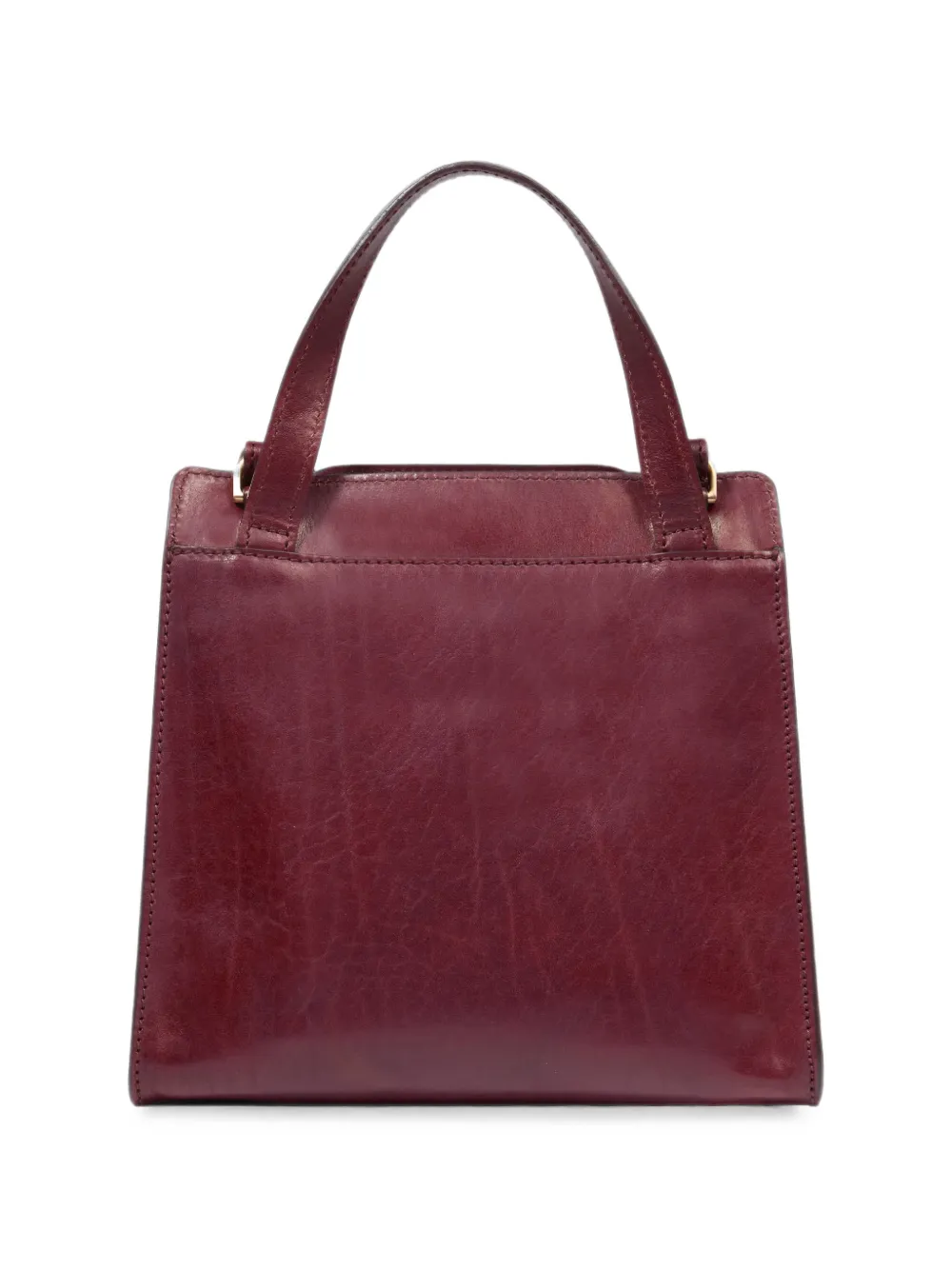 The Bridge Story Donna leren shopper met draaislot Rood