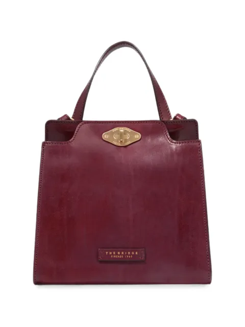 The Bridge Story Donna leather twist-lock tote bag
