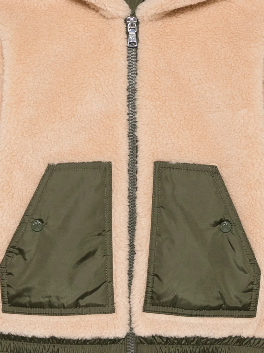 Moncler Enfant Jack van imitatiebont Beige