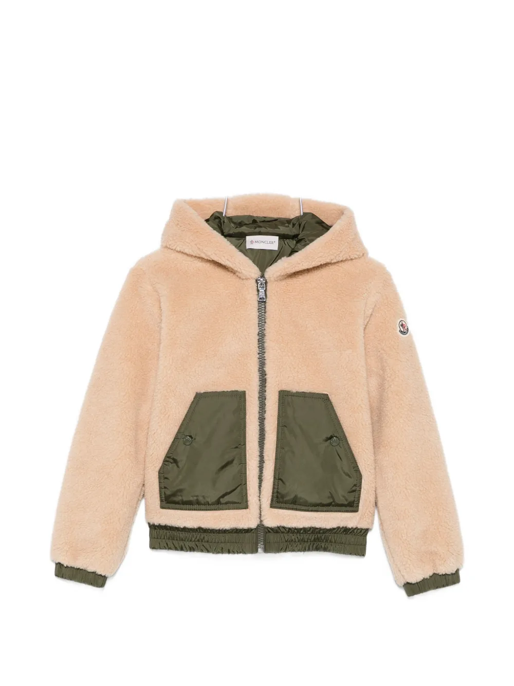 Moncler Enfant エコファー ジャケット - ニュートラル