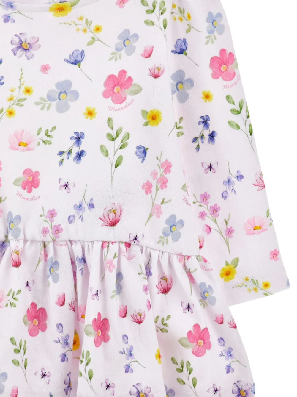 Monnalisa Jurk met bloemenprint Roze