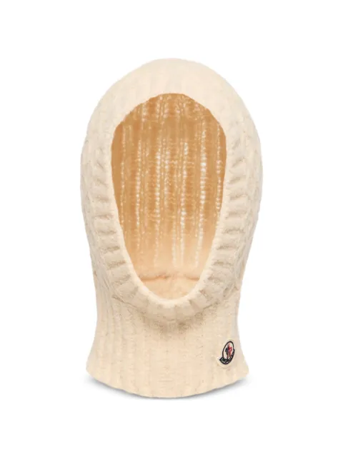 Moncler Enfant bouclé cable-knit balaclava