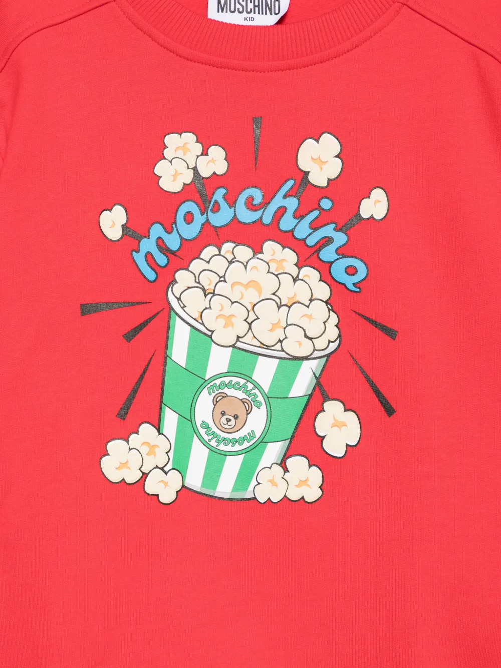 Moschino Kids Teddy Bear trui met popcornprint Rood