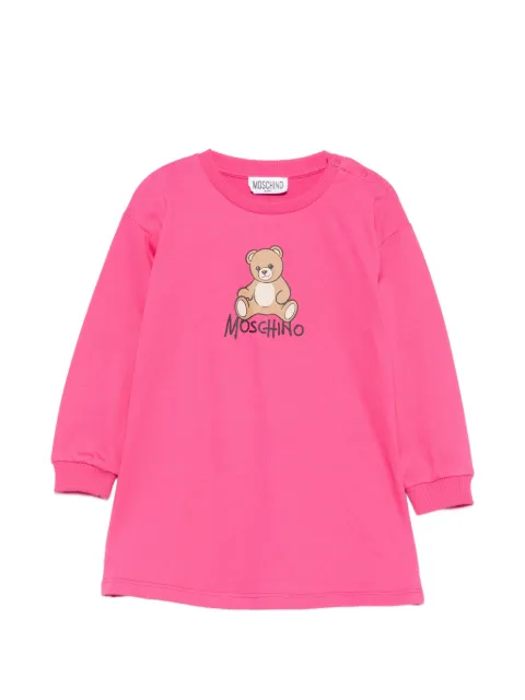 Moschino Kids vestido con motivo Teddy Bear