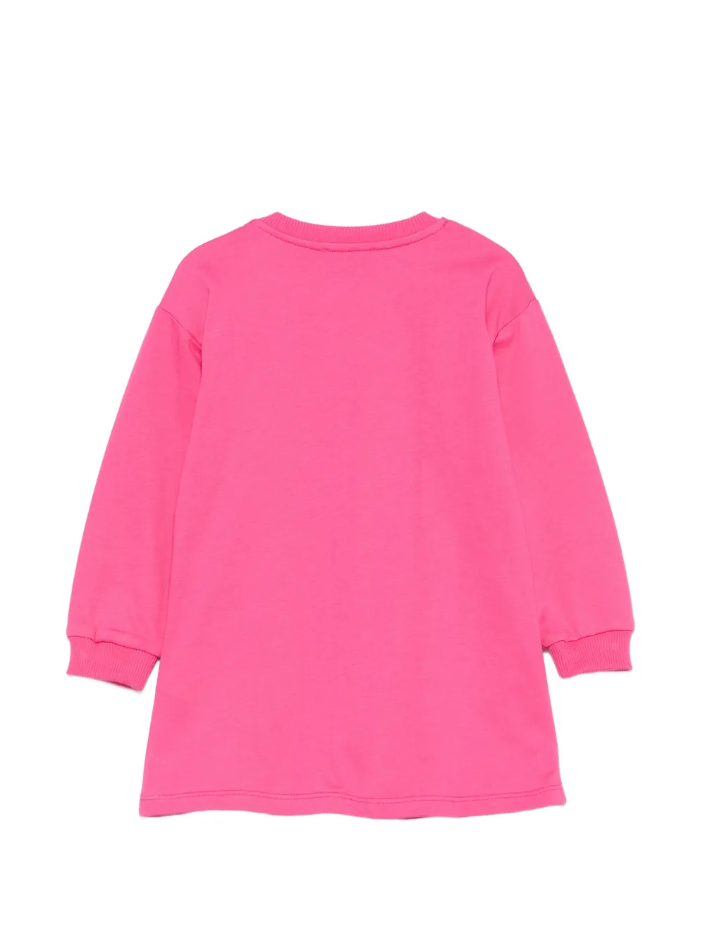 Moschino Kids Jurk met logoprint Roze