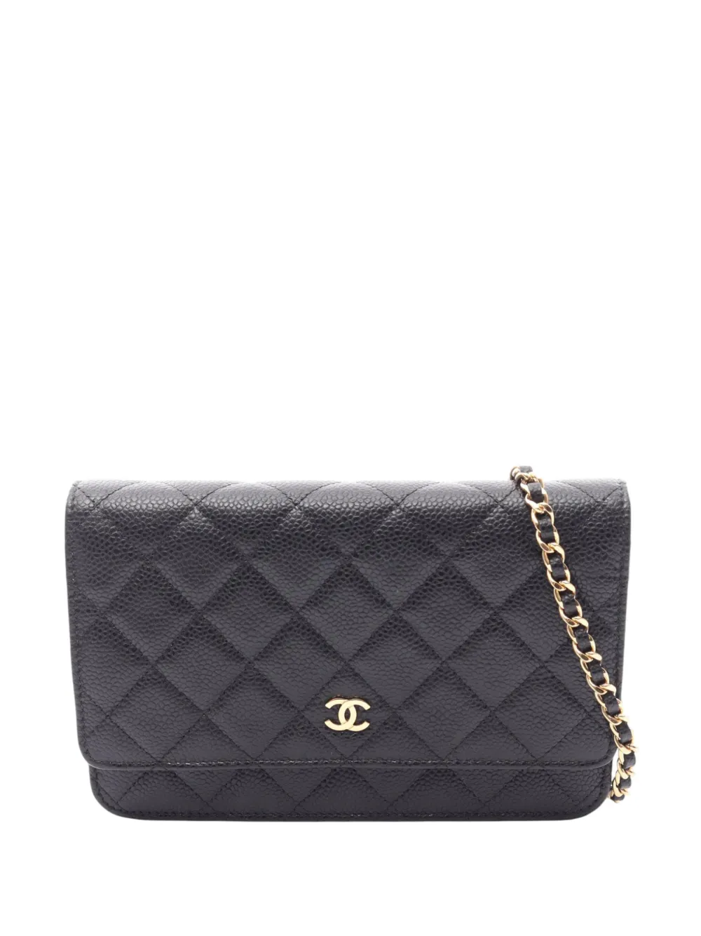 CHANEL Pre-Owned Borsa a tracolla CC in pelle Caviar trapuntata 2019 - Nero