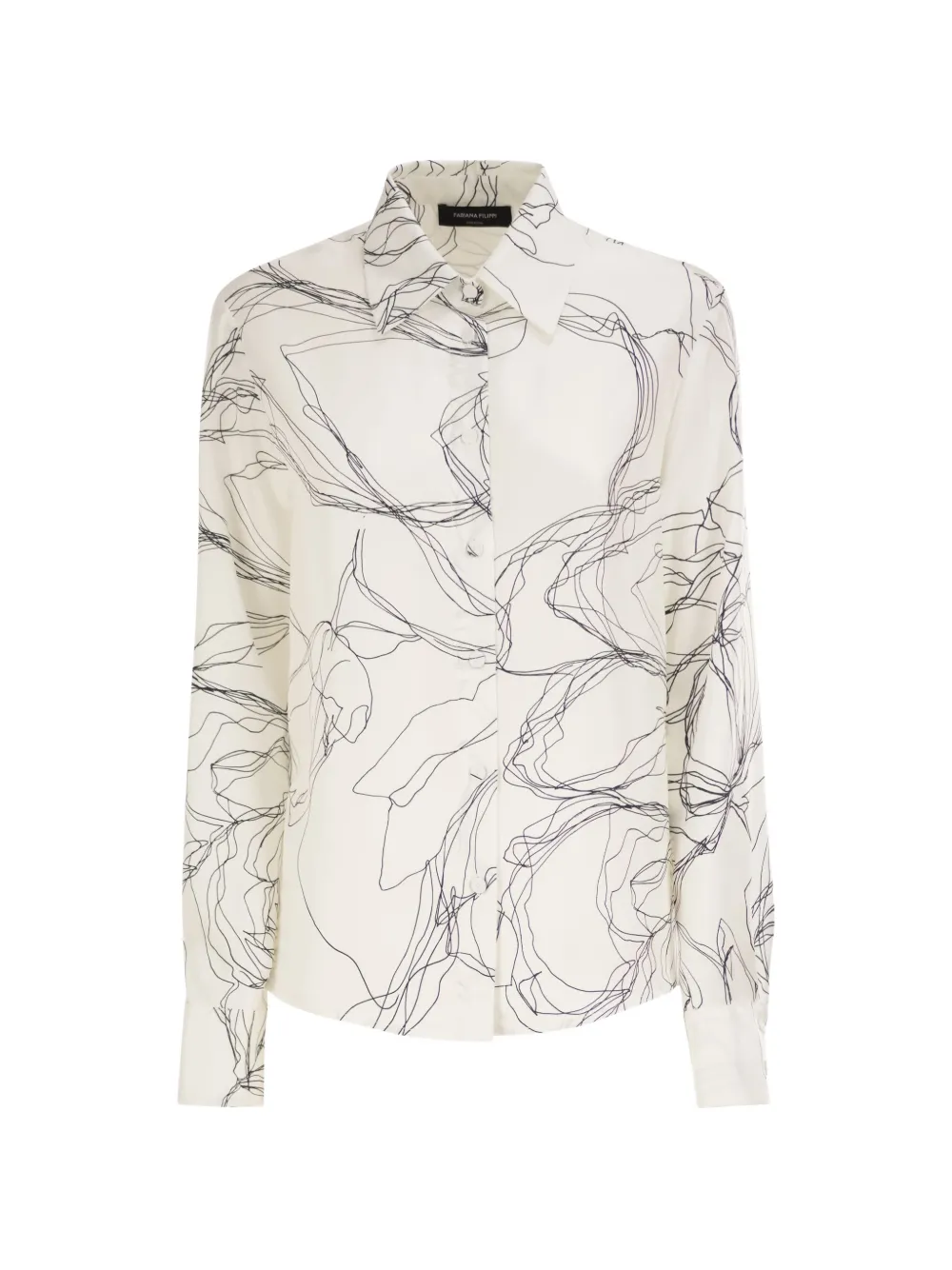 Fabiana Filippi abstract-print shirt - White