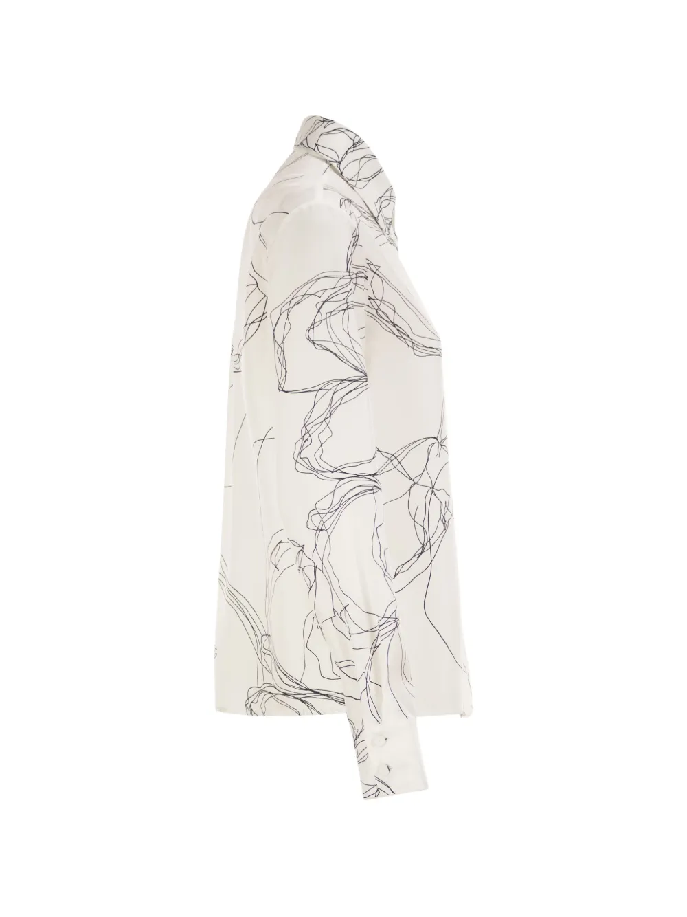 Fabiana Filippi blouse met abstracte print Wit