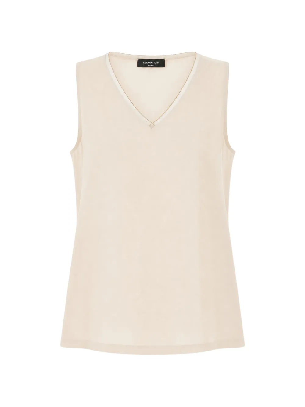 Fabiana Filippi V-neck sleeveless blouse - Neutrals