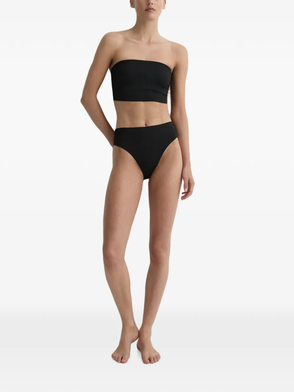 BONDI BORN Poppy high waist bikinislip Zwart