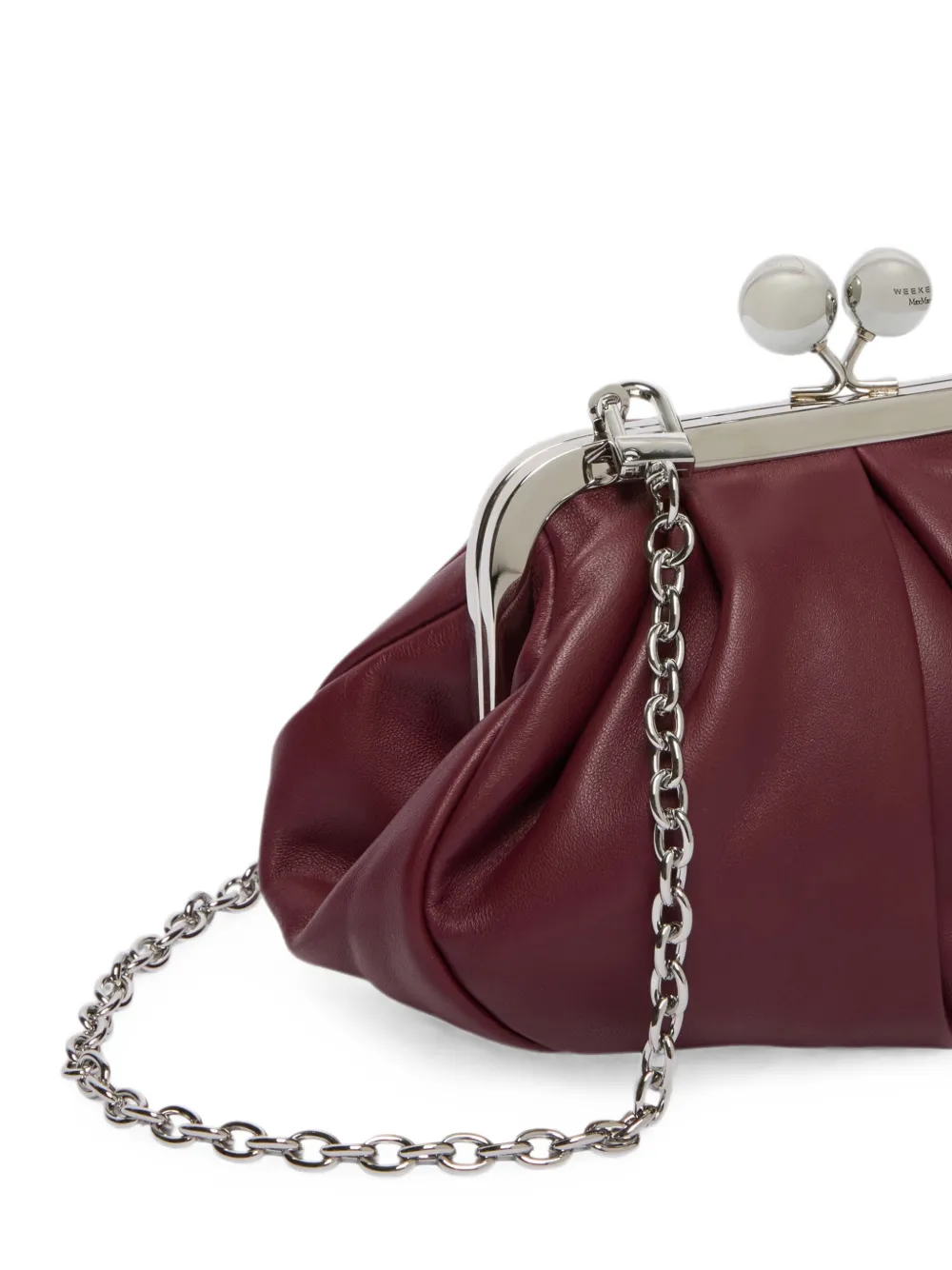 Weekend Max Mara Kleine Pasticino leren clutch Rood