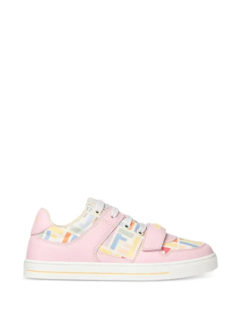 Fendi Kids FF-logo touch-strap sneakers