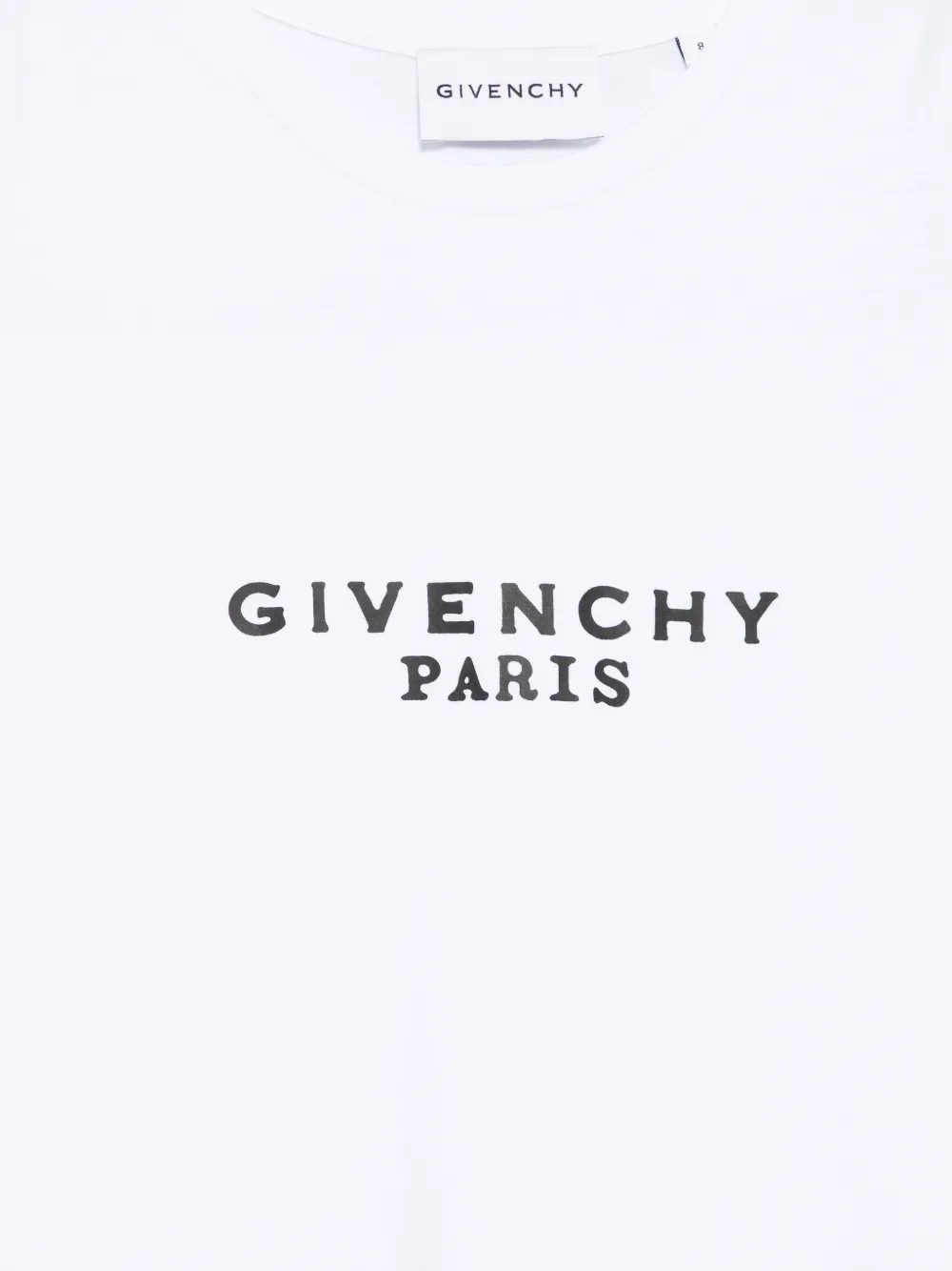 Givenchy Kids T-shirt met logoprint Wit