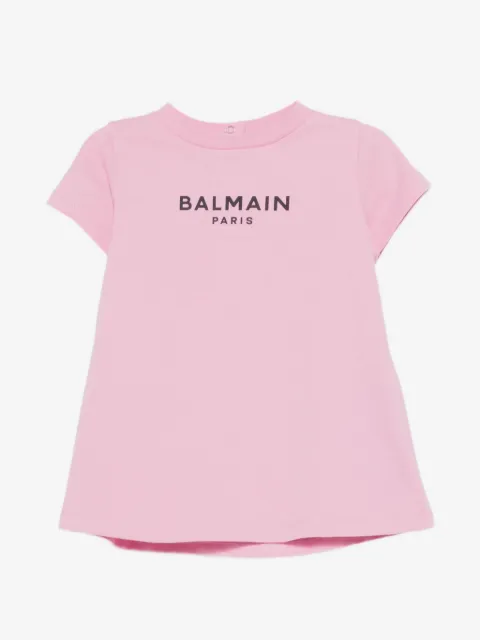 Balmain Kids logo-print dress