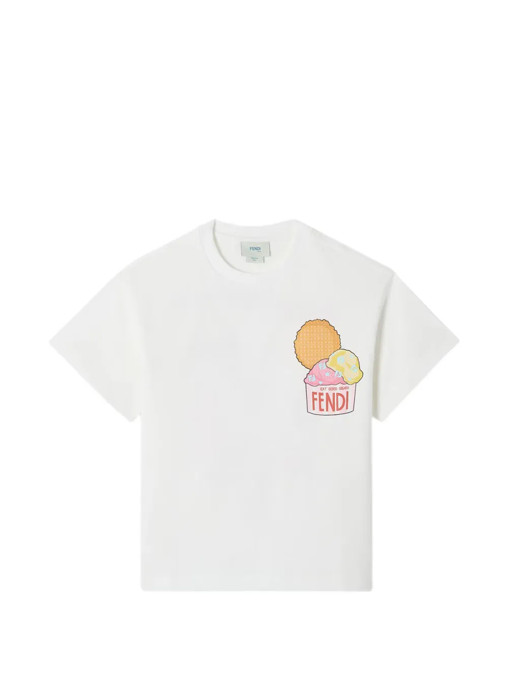 Fendi Kids Fendilicious graphic-print T-shirt - Bianco