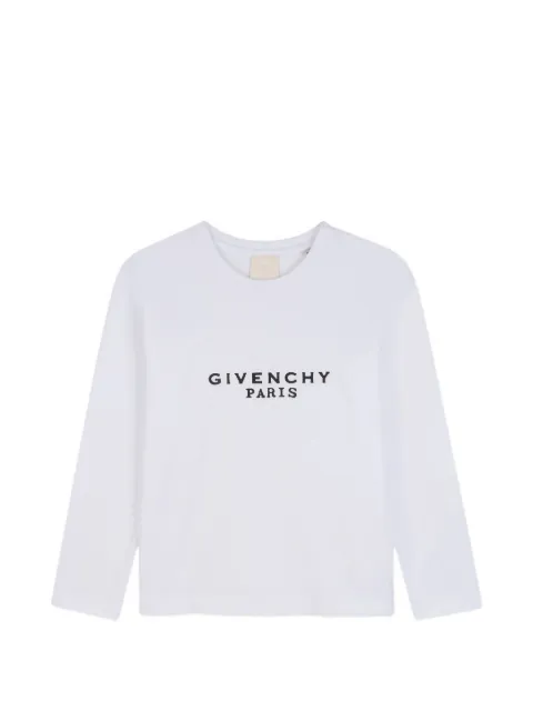 Givenchy Kids logo-print long-sleeved T-shirt