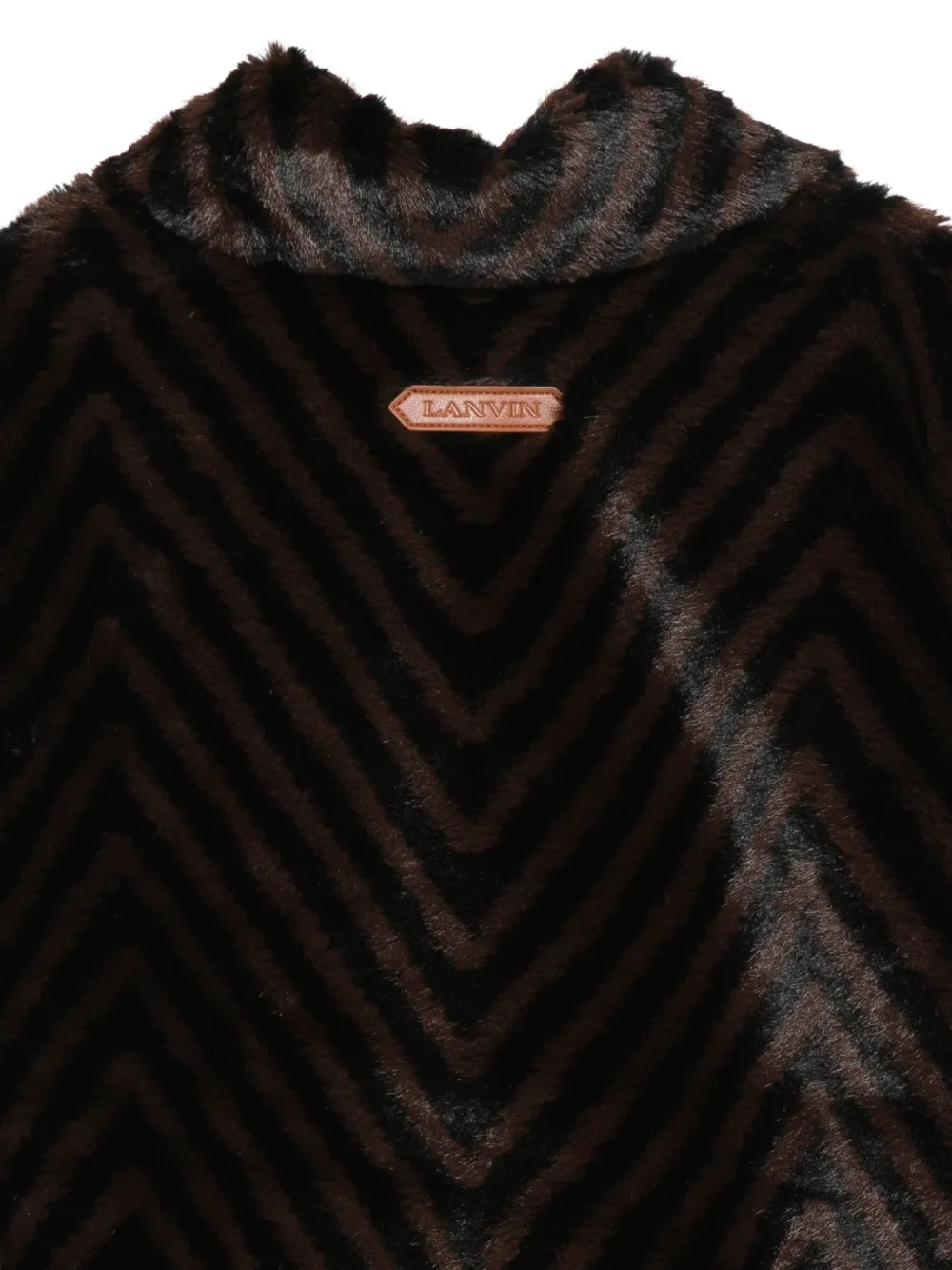 Lanvin Enfant chevron-pattern jacket Bruin