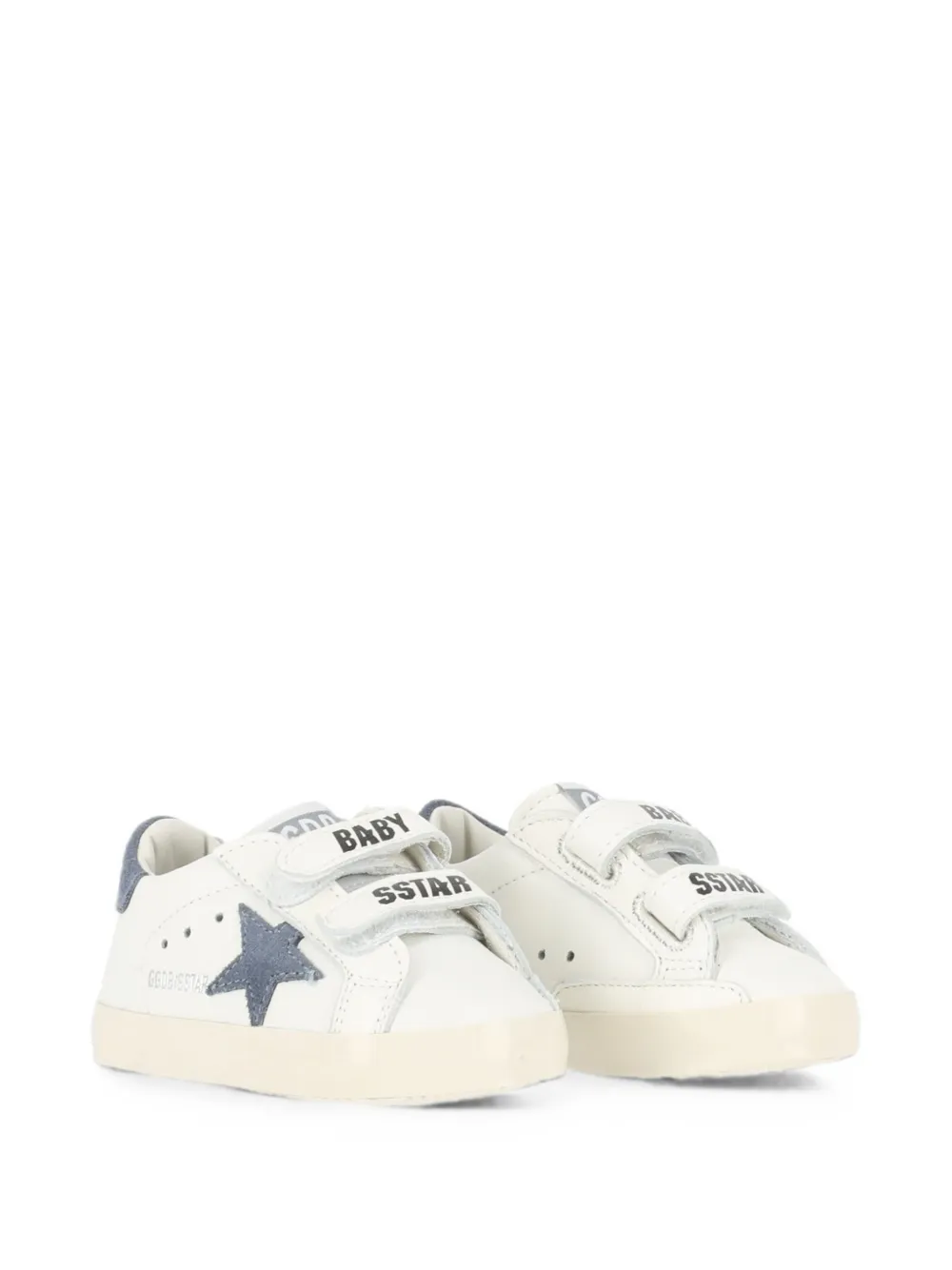 Golden Goose Kids Super-Star touch-strap sneakers Wit