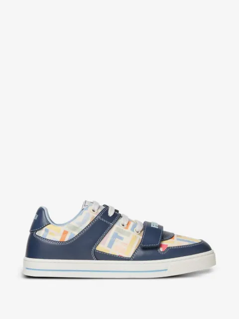 Fendi Kids FF-logo touch-strap sneakers