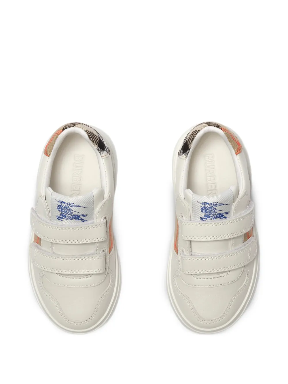 Burberry Kids Check sneakers Wit