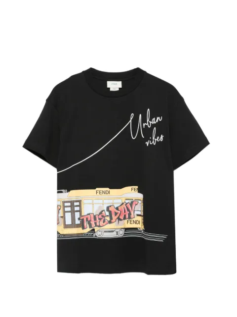 Fendi Kids graphic-print T-shirt