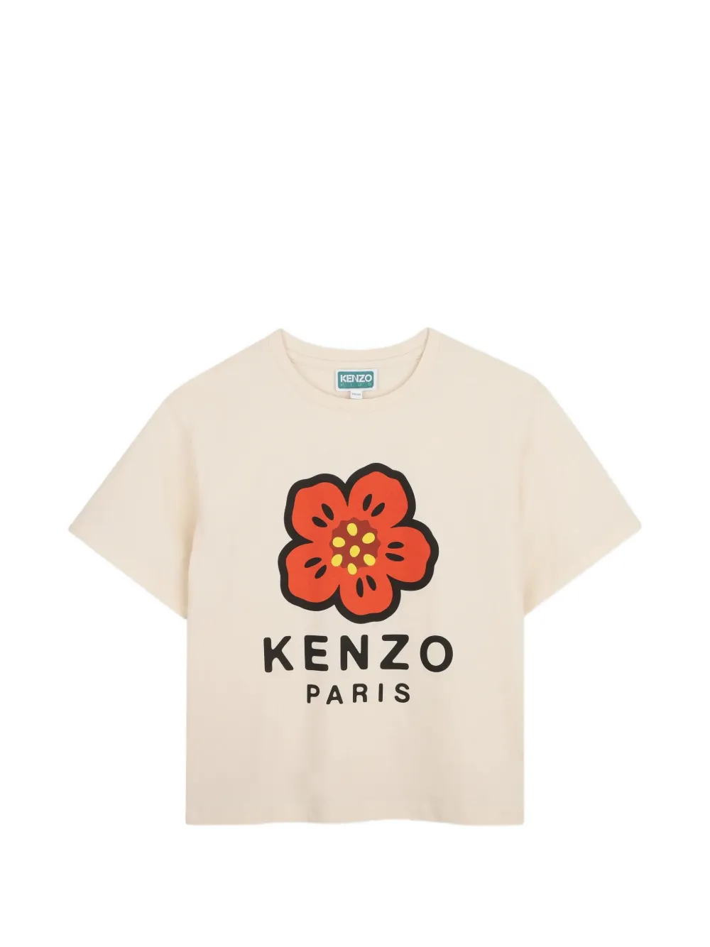 Kenzo Kids Boke Flower logo-print T-shirt - Toni neutri