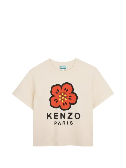 Kenzo Kids Boke Flower logo-print T-shirt