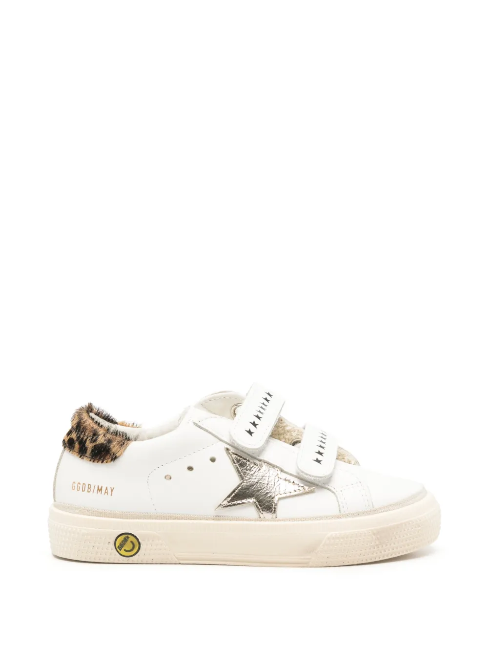 Golden Goose Kids May star-patch sneakers - Bianco