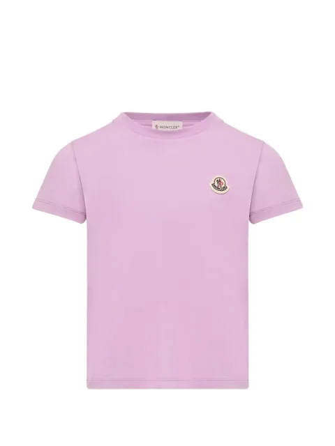 Moncler Enfant playera con parche del logo