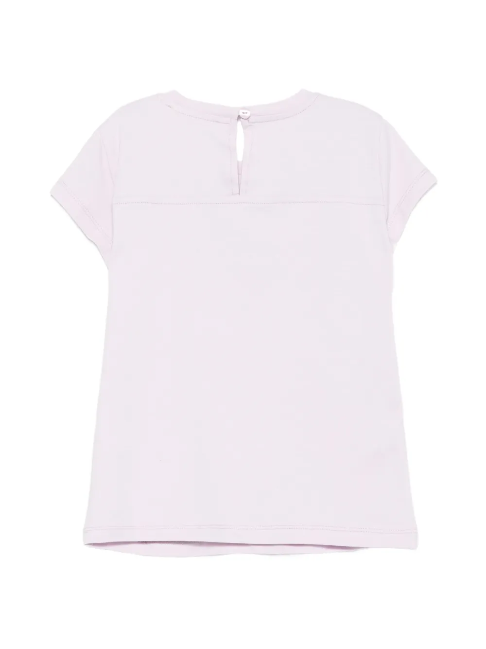 Monnalisa T-shirt met bloemenprint Paars