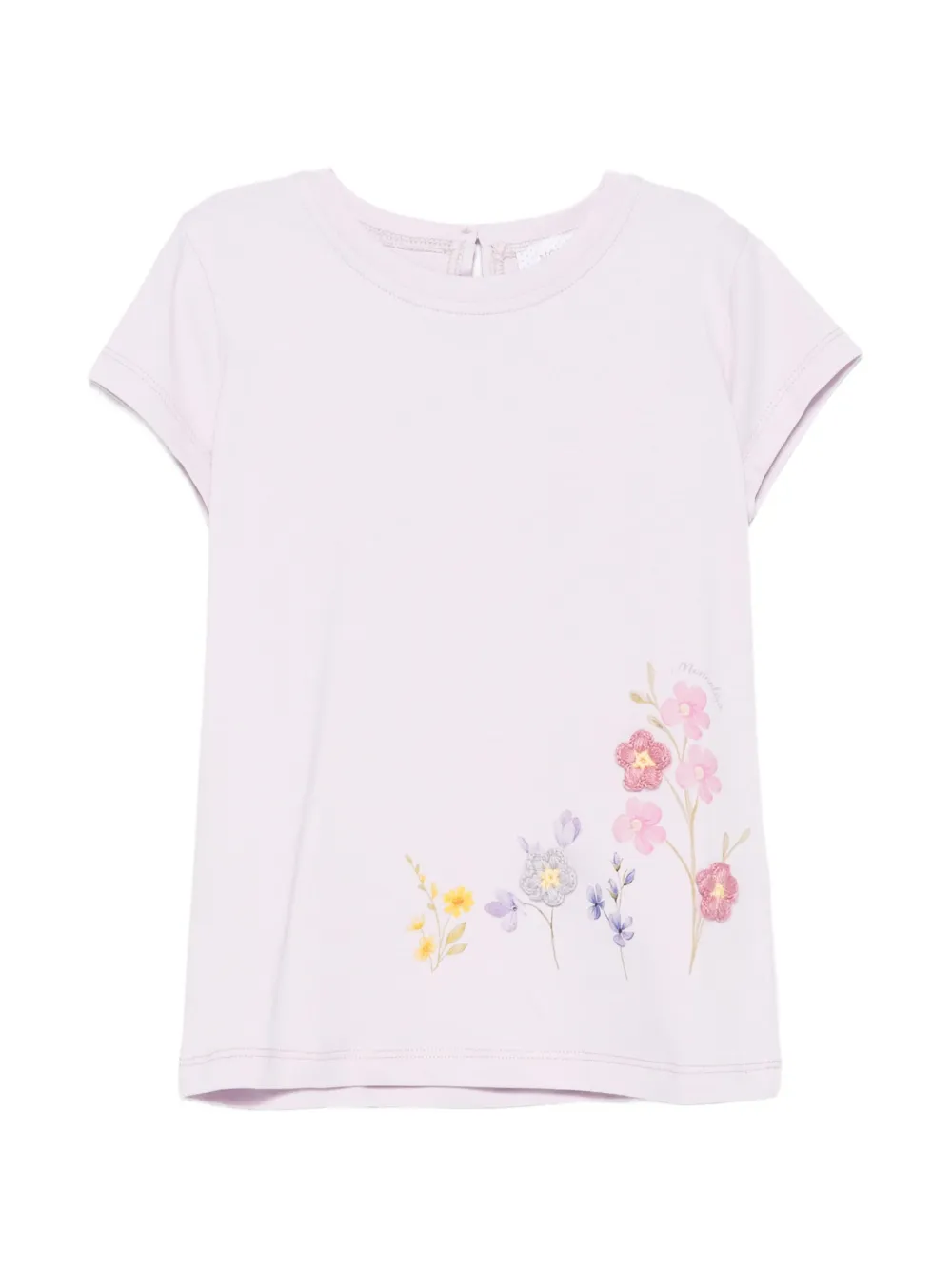 Monnalisa t-shirt à fleurs - Violet Monnalisa t-shirt à fleurs - Violet