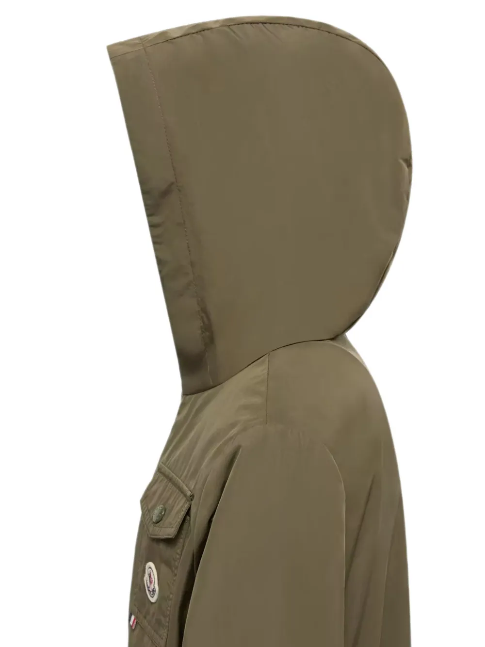 Moncler Enfant Xavian jack met capuchon Groen
