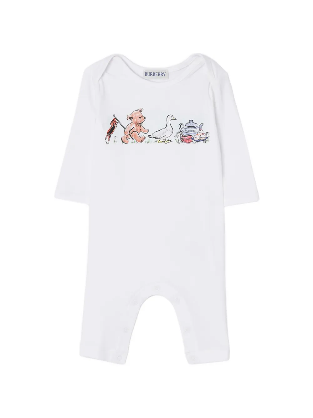 Burberry Kids Thomas Bear print babygrow - Weiß