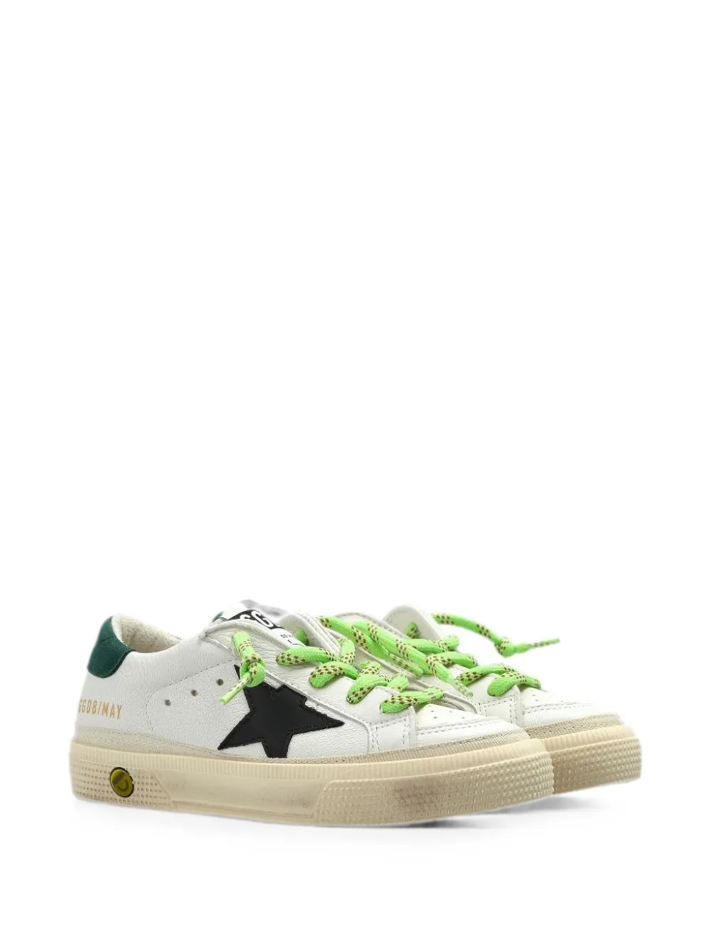 Golden Goose Kids May star-patch sneakers - Bianco