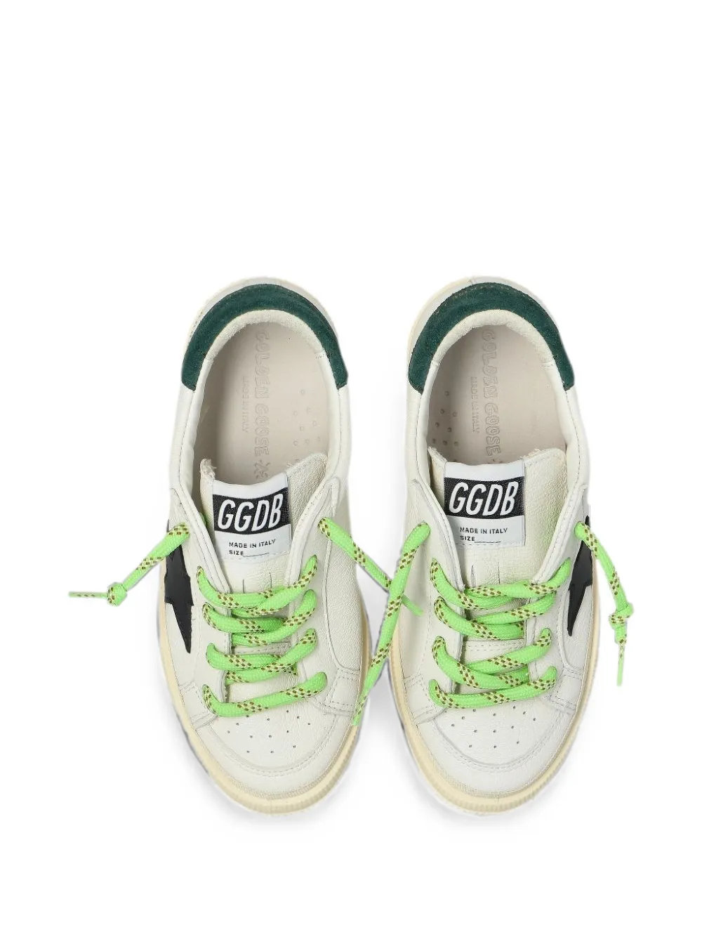 Golden Goose Kids May star-patch sneakers Wit