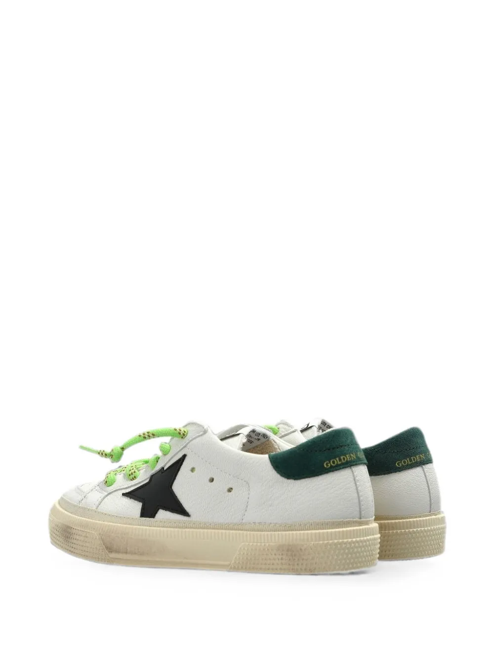 Golden Goose Kids May star-patch sneakers Wit