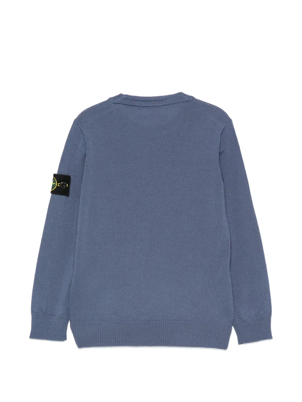Stone Island Junior logo-patch sweater Blauw