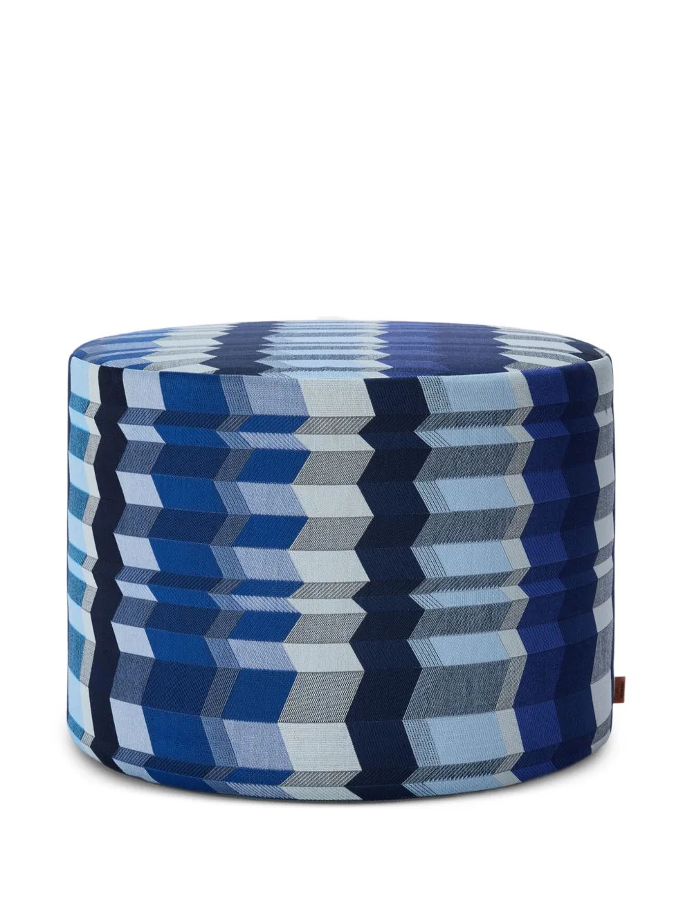Missoni Positano zigzag jacquard pouf - Blu