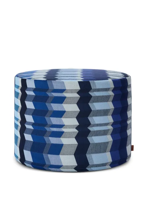 Missoni Positano zigzag jacquard pouf