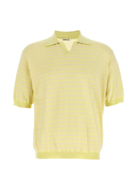 Auralee striped cotton T-shirt