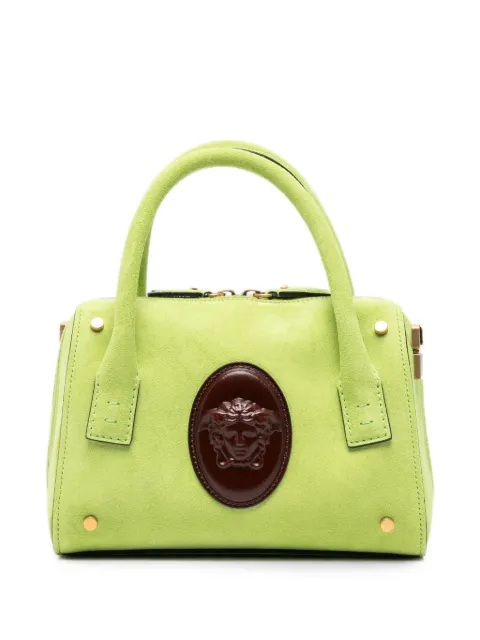 Versace small Medusa Head suede tote bag