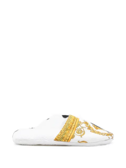 Versace I Heart Baroque slippers