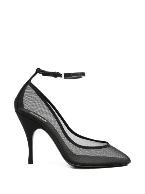Alaïa Iris mesh ankle-strap pumps