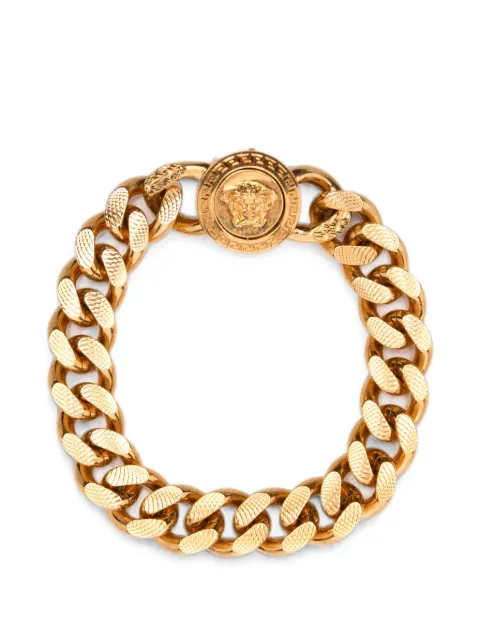 Versace Medusa curb-chain bracelet